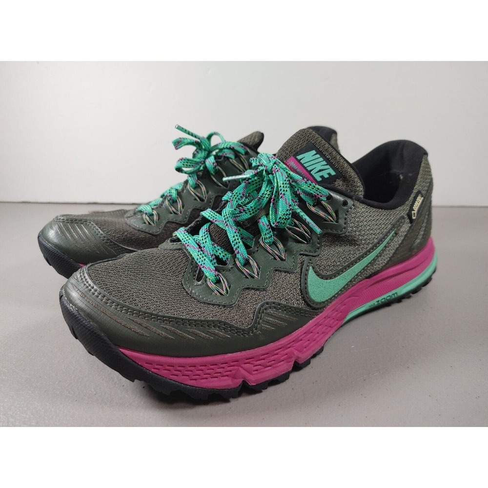 Nike Women Shoe Zoom Wildhorse3 GTX Size 7 Athletic Trail Sneaker PreOwned